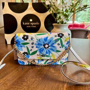 Kate Spade Madison Floral Festival Willow Mini Convertible Crossbody Cream Multi